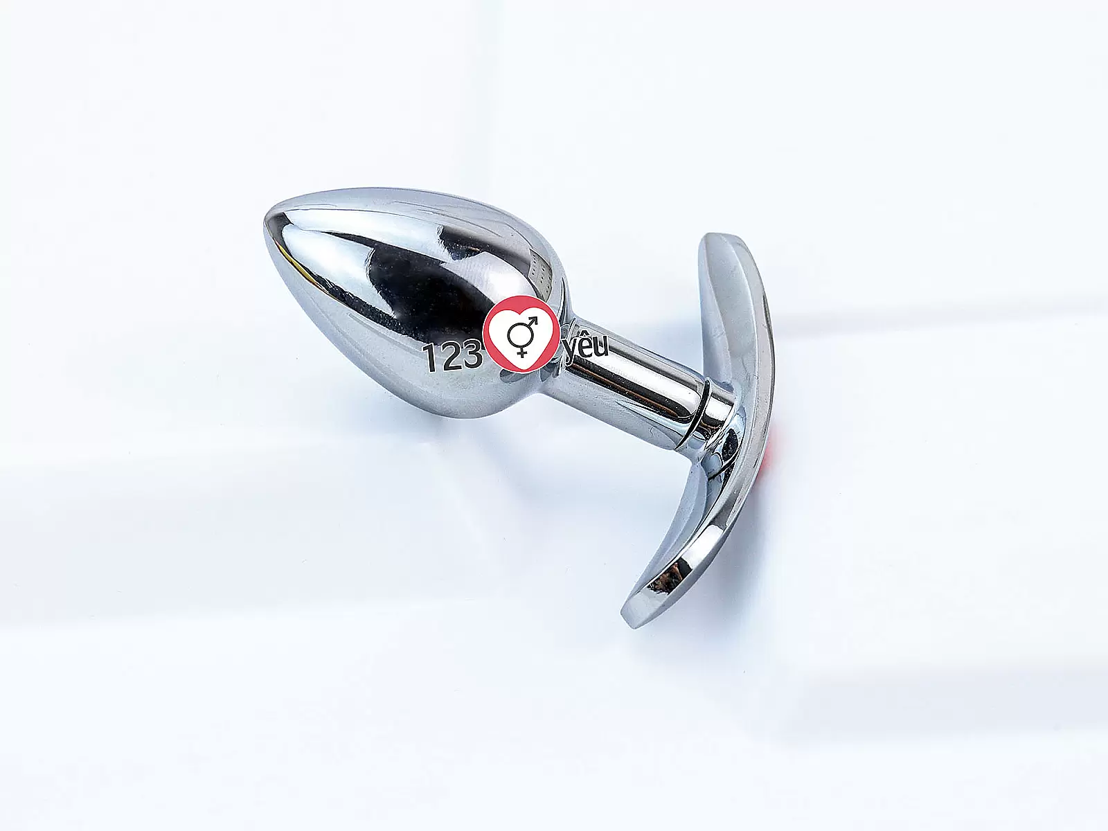 Dụng cụ kích thích hậu môn inox có tay cầm