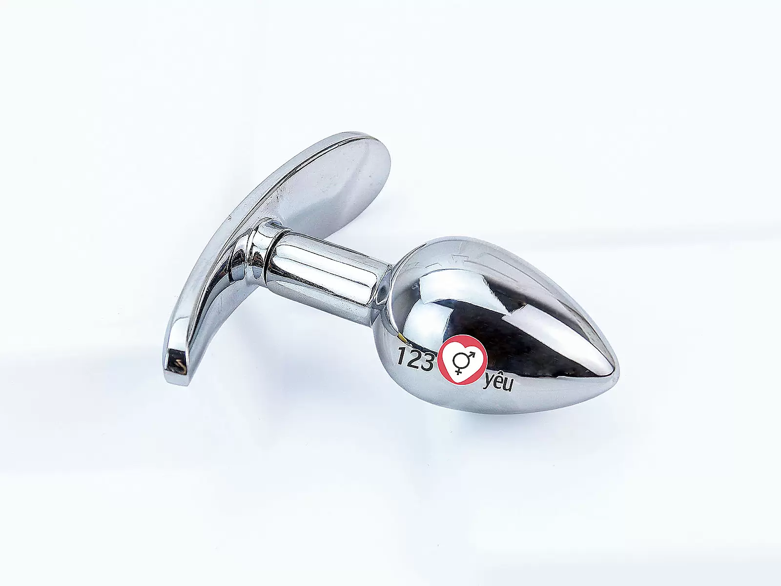 Dụng cụ kích thích hậu môn inox có tay cầm