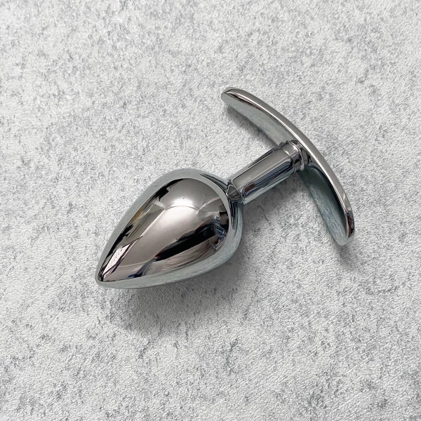 Dụng cụ kích thích hậu môn inox có tay cầm