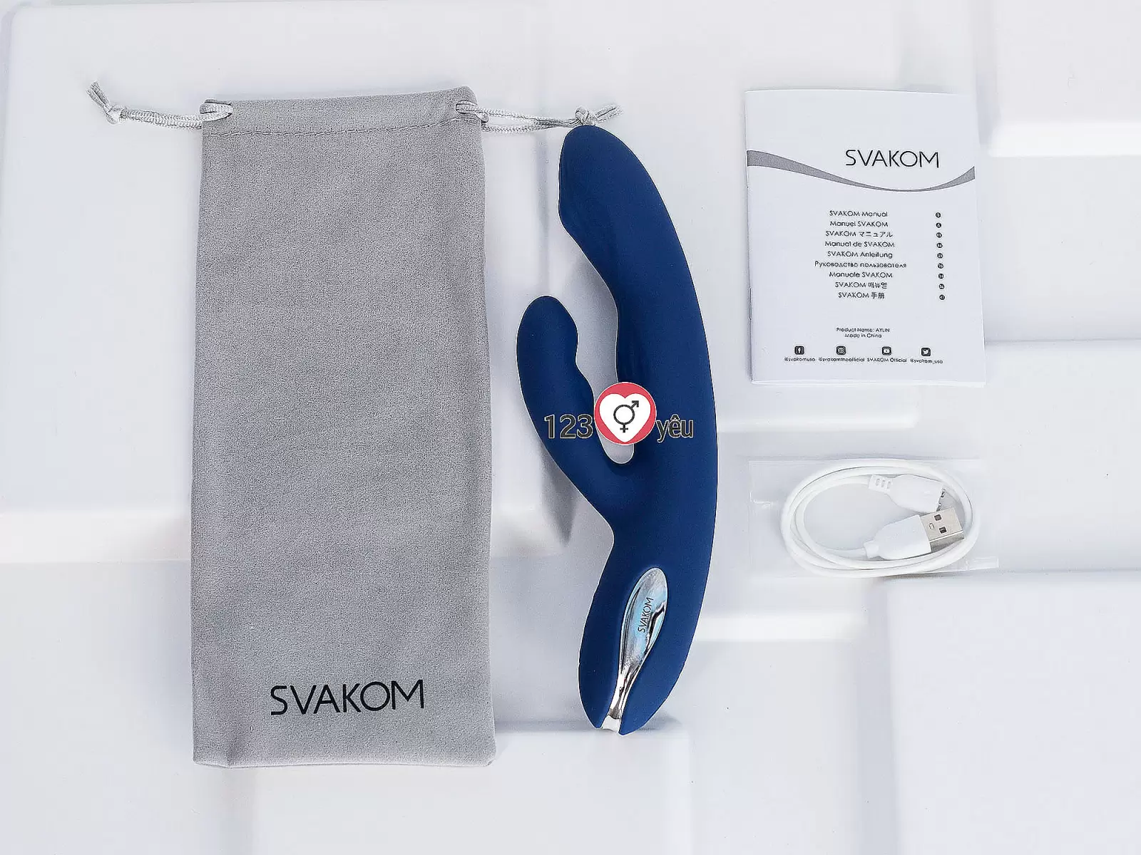 Máy mát xa điểm G Svakom Aylin rung bi xoay chuẩn USA