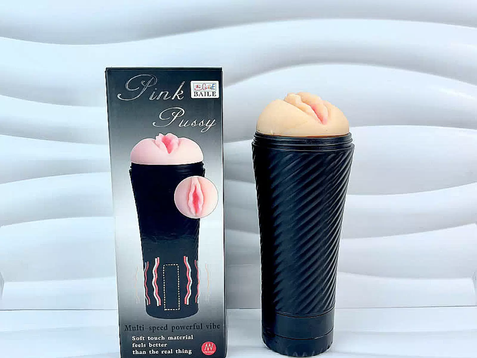 Thanh Lý - Âm đạo giả Pink Pussy rung bình thường, silicon rách nhẹ