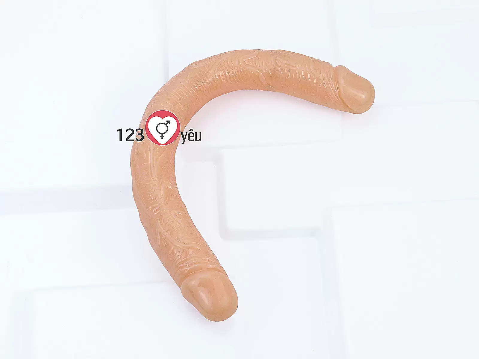 Dương vật giả 2 đầu silicon size trung