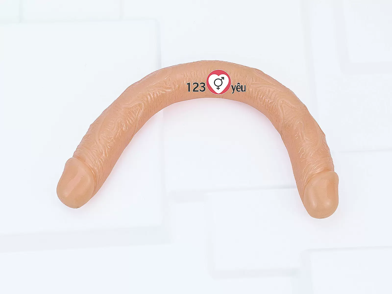 Dương vật giả 2 đầu silicon size trung