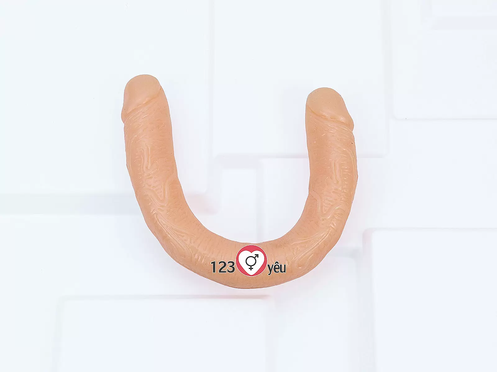 Dương vật giả 2 đầu silicon size trung