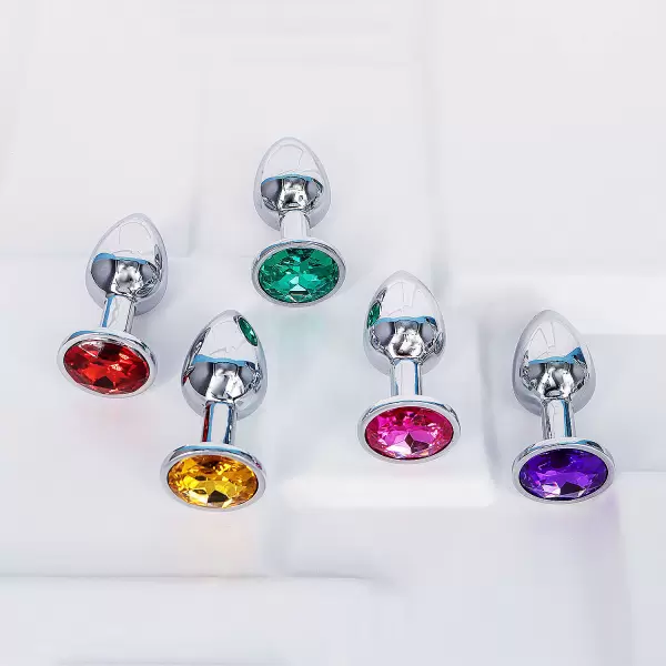 Sextoy kích hậu Inox mini có đế nhiều màu sắc