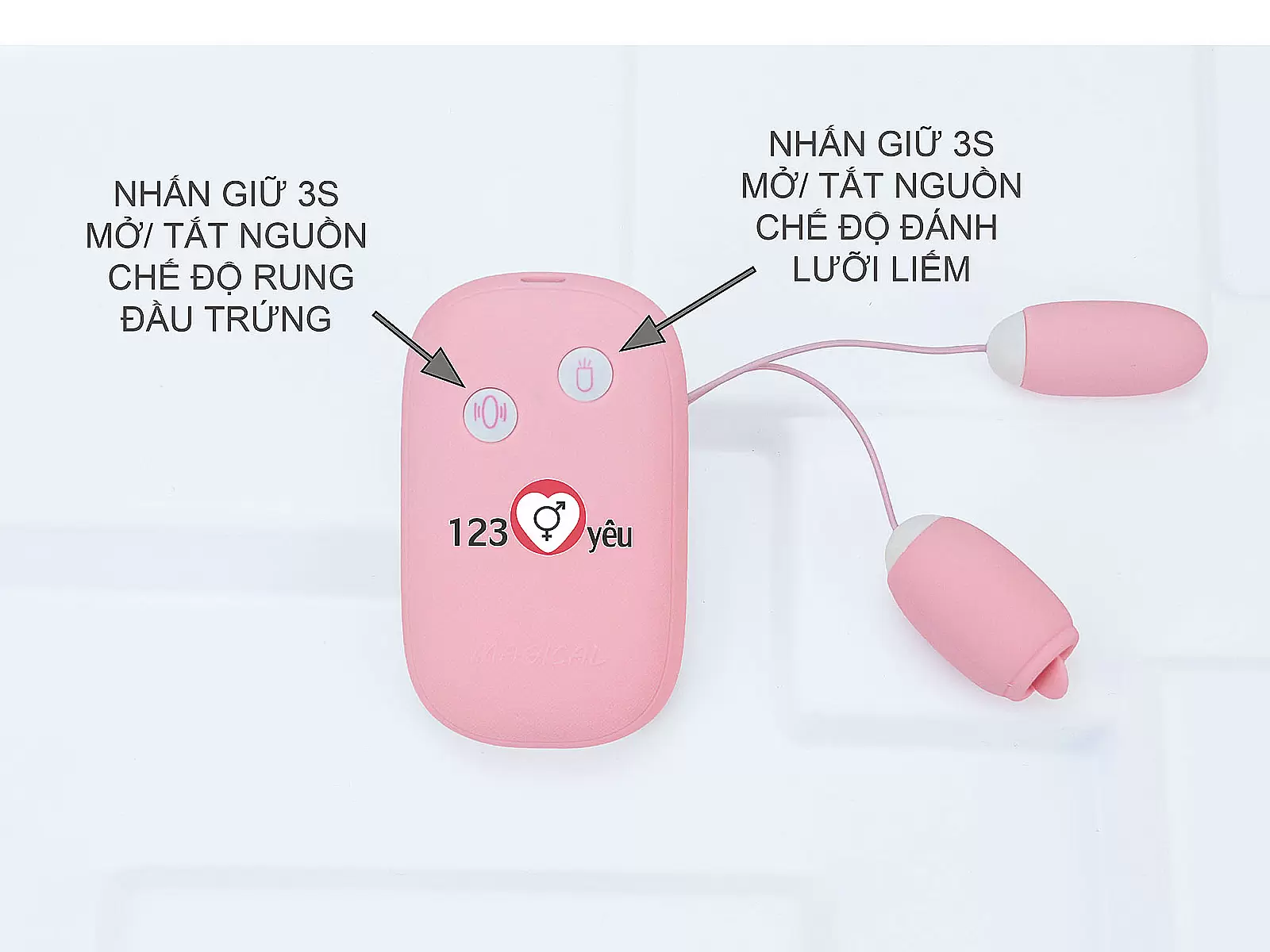 Trứng rung Vibrator Magic Box có lưỡi liếm