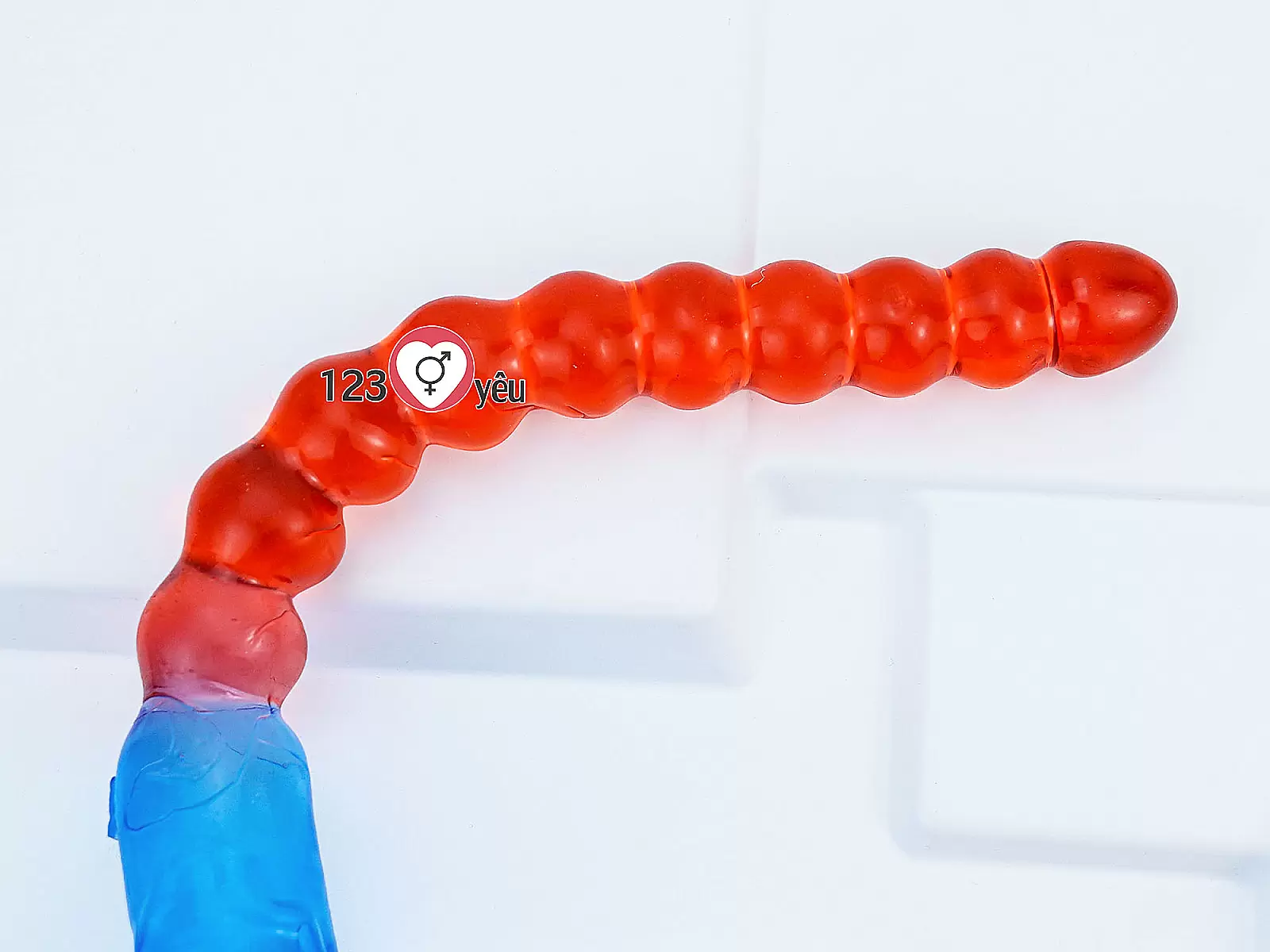 Dương vật giả 2 đầu dương vật và kích hậu xanh đỏ