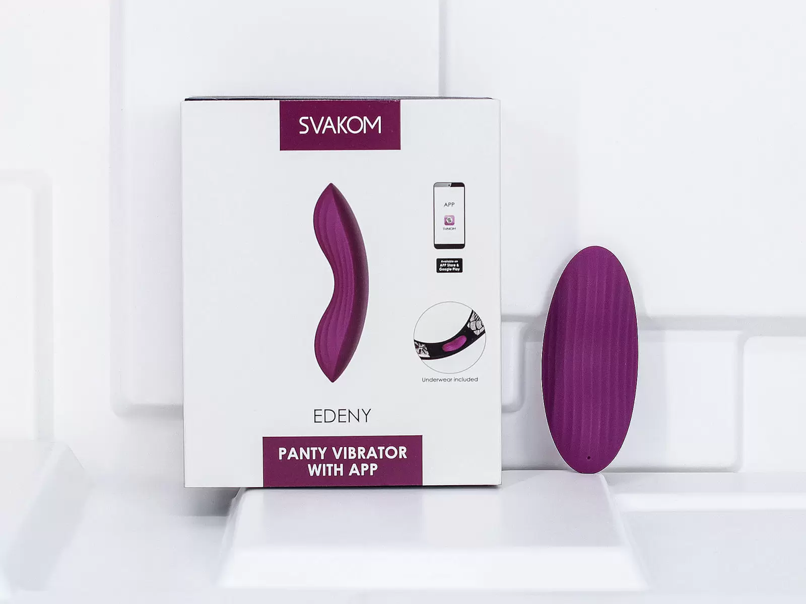 Lưỡi liếm âm đạo Svakom Edeny siêu mềm điều khiển qua app, có quần lót