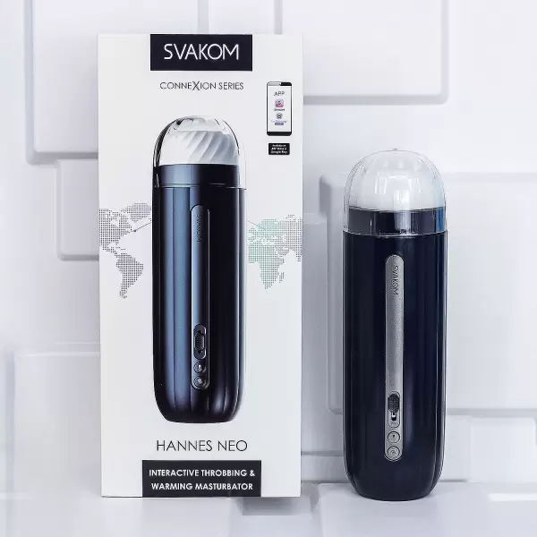 Âm Đạo Giả Svakom Hannes NEO Cao Cấp Rung Mút Phát Nhiệt, Xài App Điện Thoại
