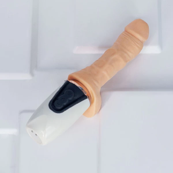 Dương vật giả rung, thụt, phát nhiệt Dibe nhiều chế độ siêu mềm giống thật