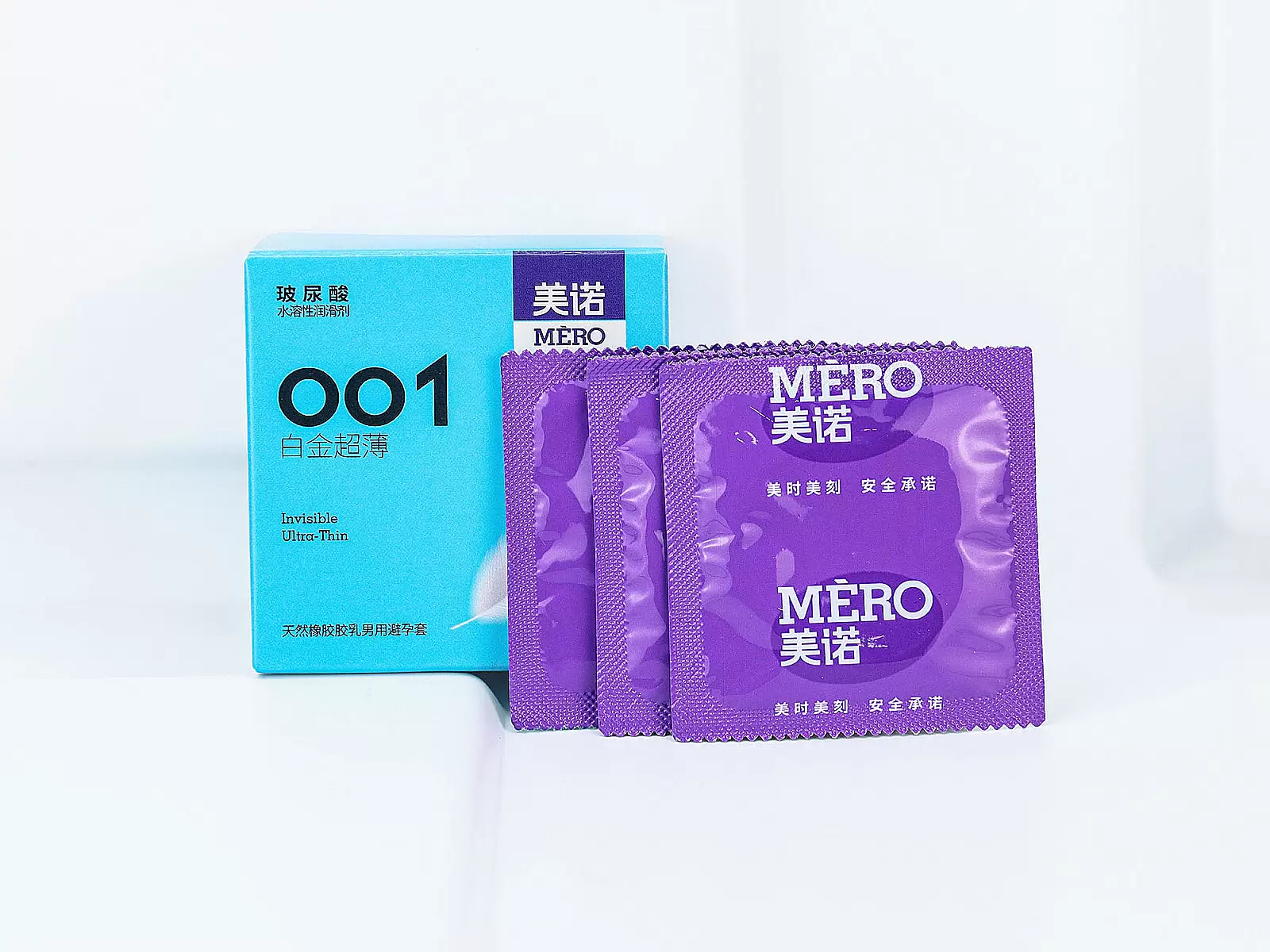 Bao cao su MERO 001 Invisible Ultra-Thin siêu mỏng, cảm giác chân thật tối đa