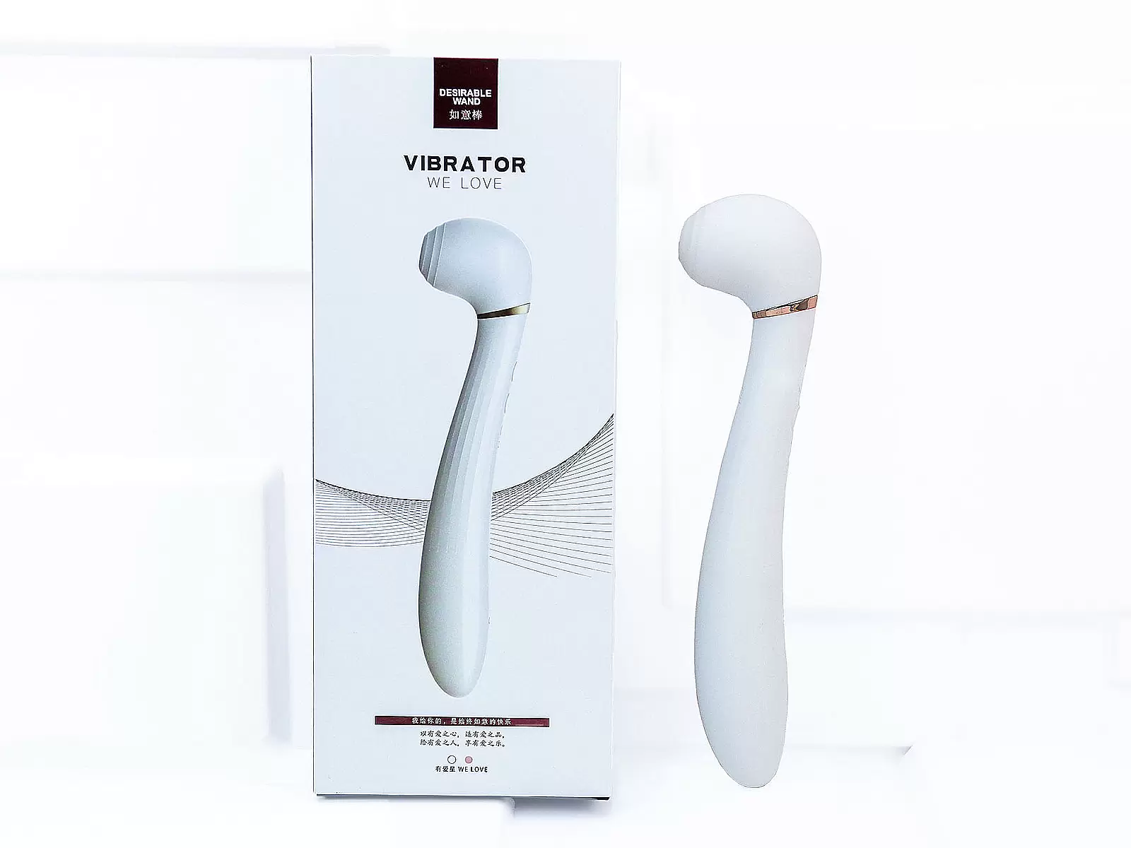 Lưỡi liếm 2 đầu rung hút Desirable Wand