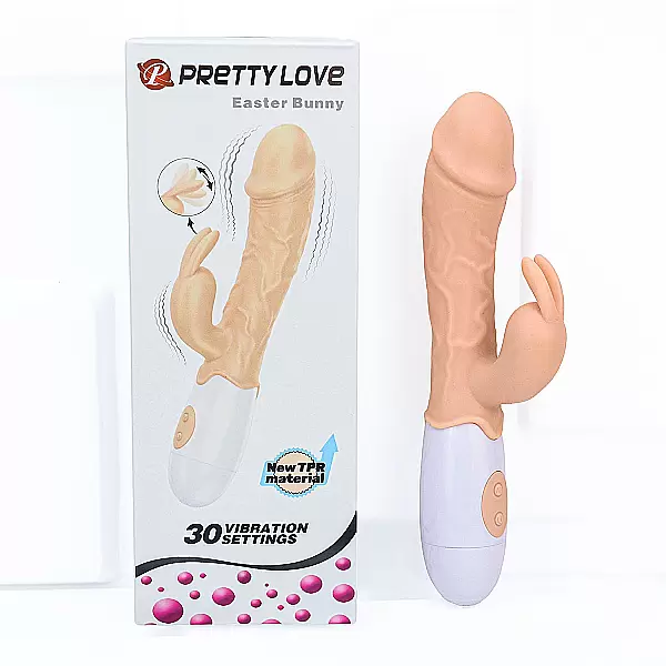 Dương vật giả đa năng có nhánh Easter Bunny rung nhiều chế độ