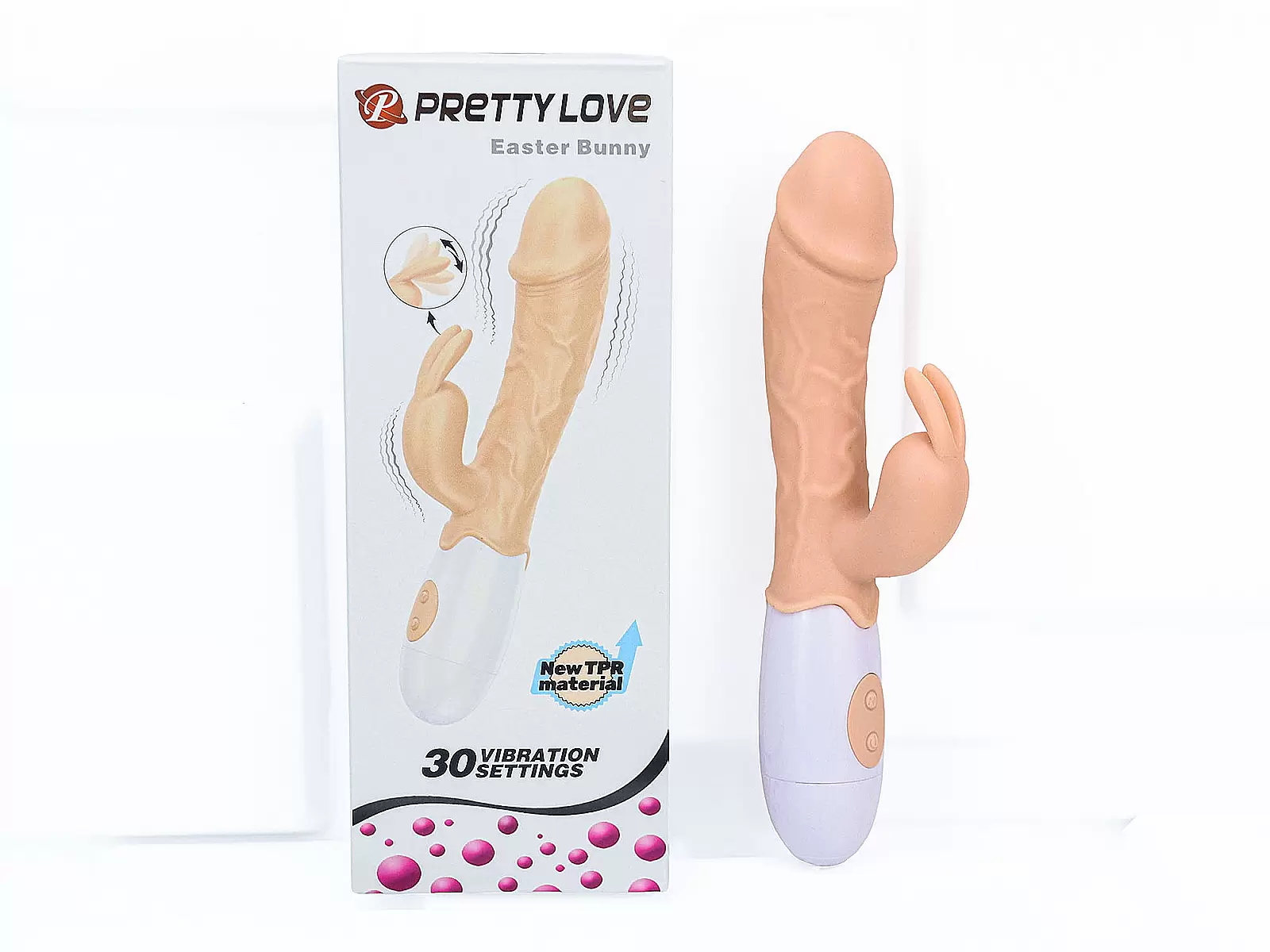 Dương vật giả đa năng có nhánh Easter Bunny rung nhiều chế độ