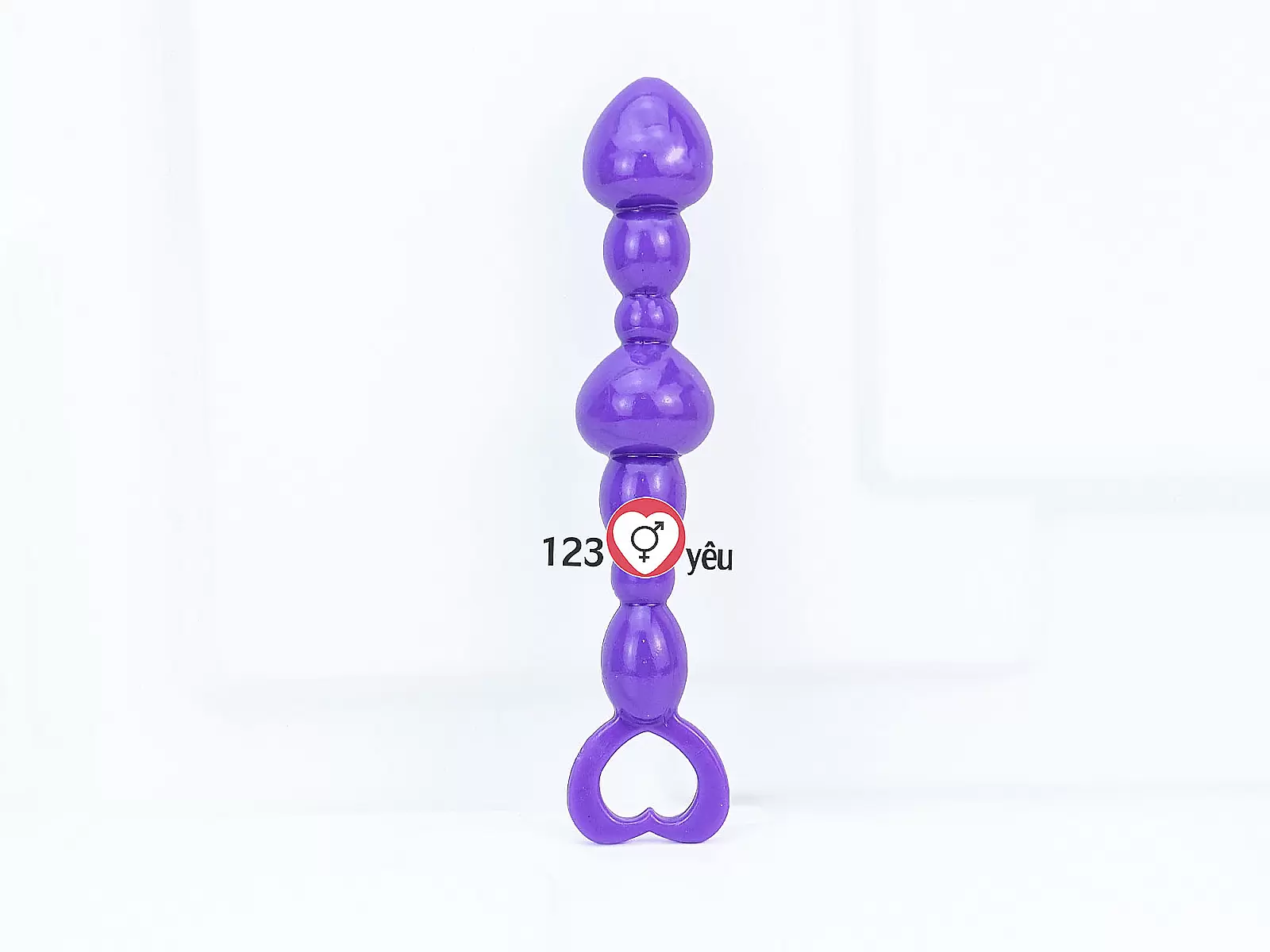 Đồ chơi kích hậu silicon trái tim Anal Beads