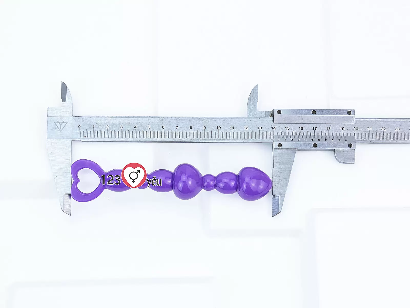 Đồ chơi kích hậu silicon trái tim Anal Beads