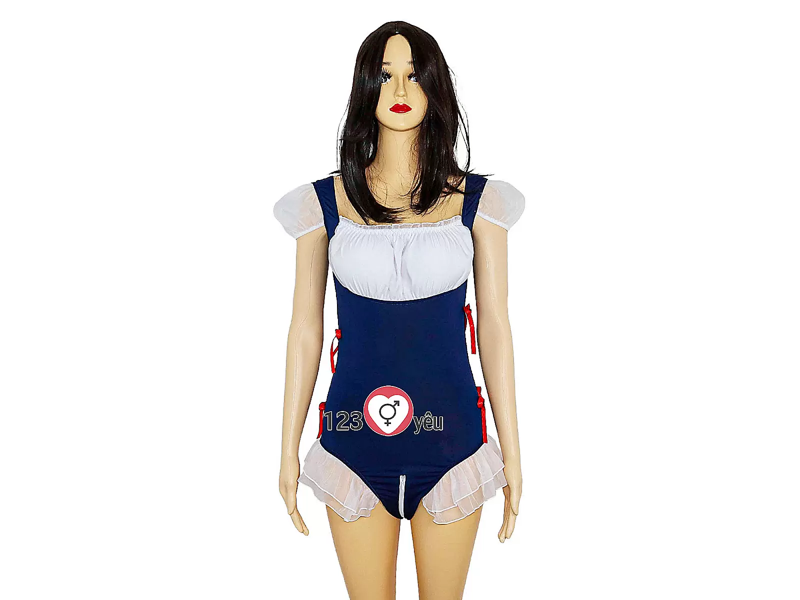 Bộ đồ chơi bạo dâm váy liền thân COSPLAY quyến rũ