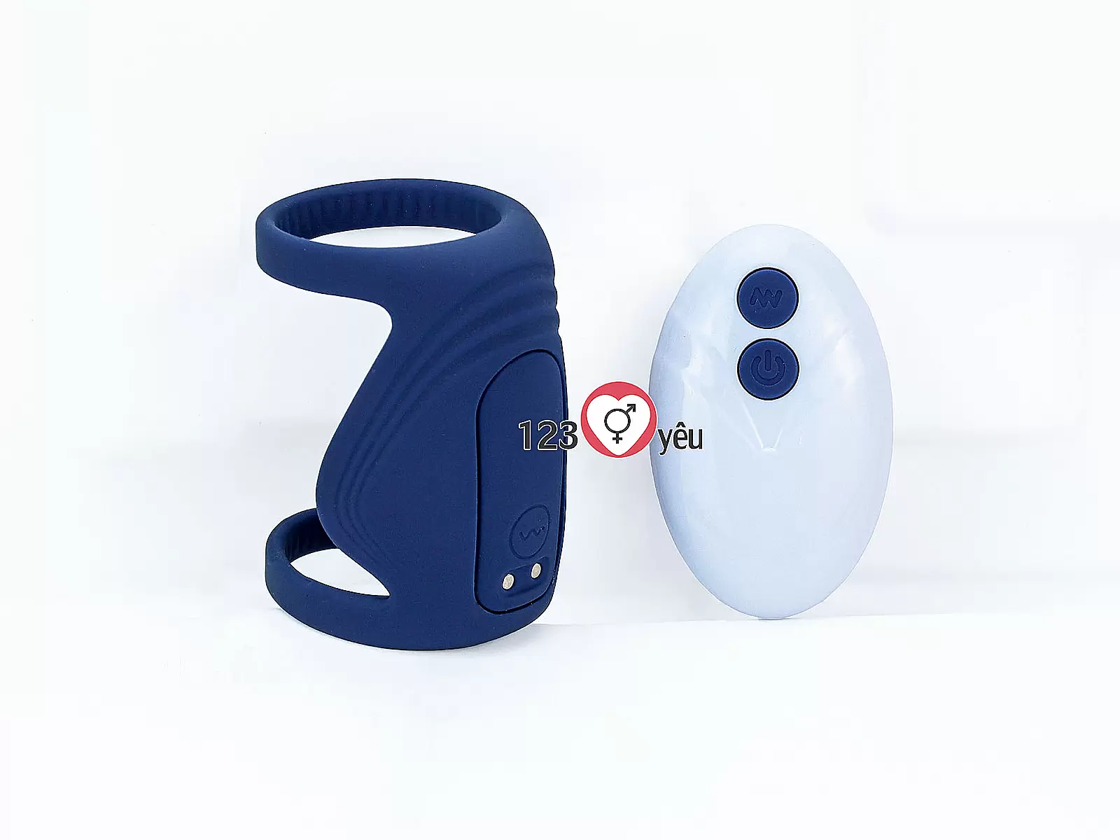 Vòng đeo dương vật Bicyclic Ring kèm điều khiển từ xa (không kèm dương vật giả)