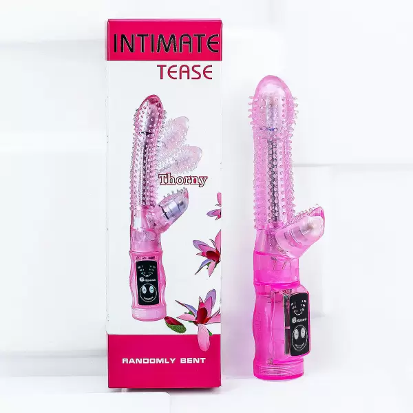 Dương vật giả rung Tease có nhánh kèm gai ma sát kích thích