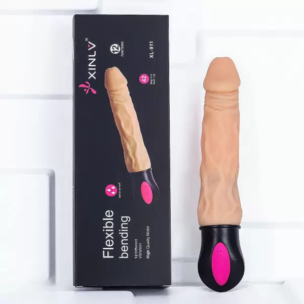 Dương vật giả phát nhiệt XL911 12 chế độ rung