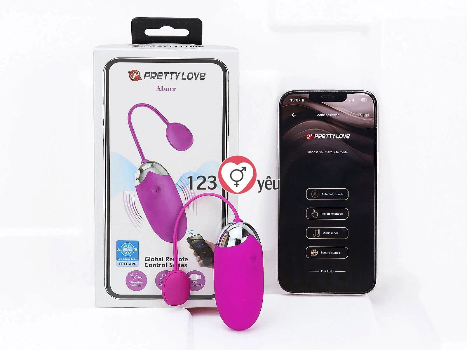 Trứng rung Abner 12 chế độ – kết nối Smartphone