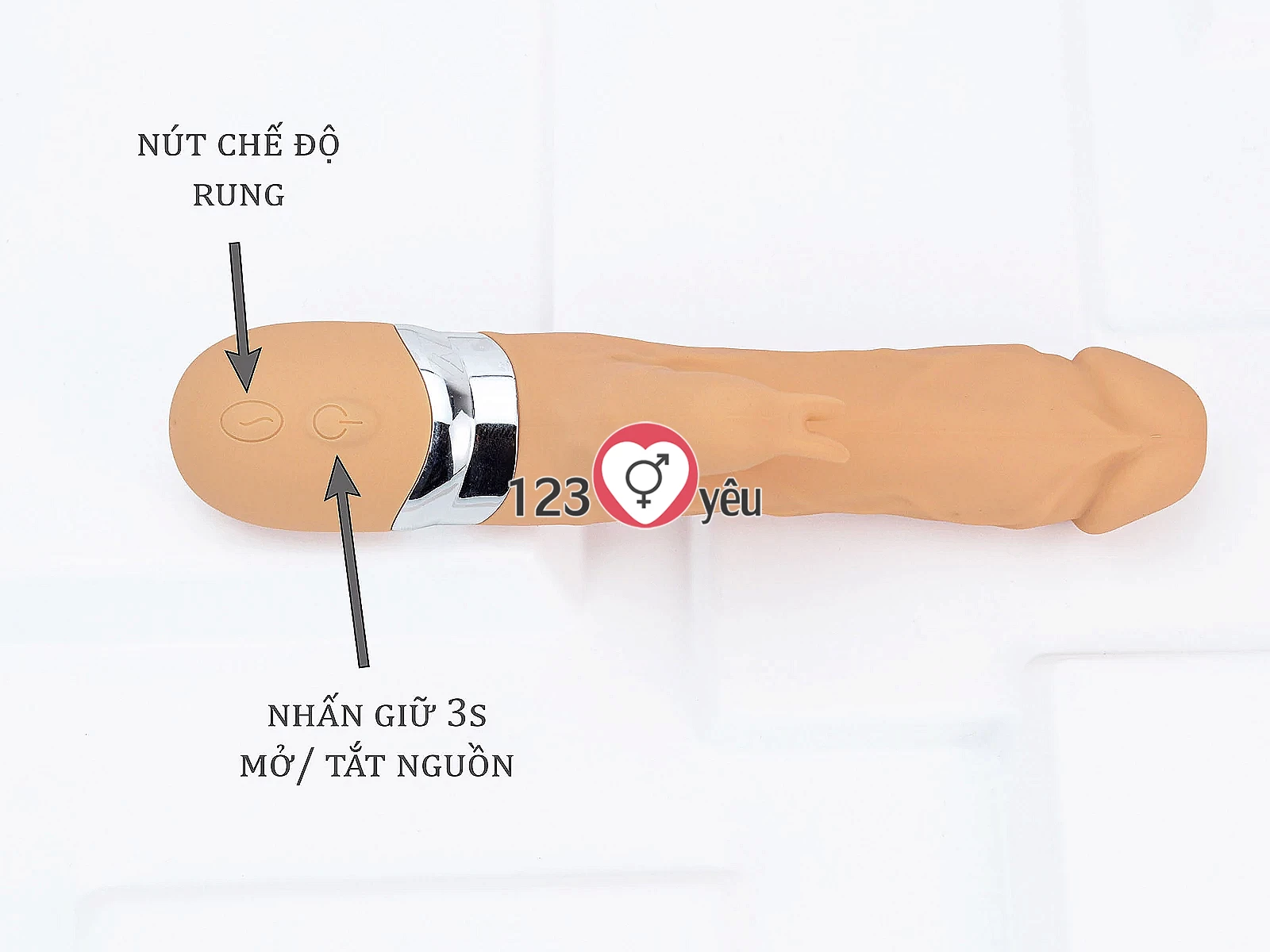 Máy massage có nhánh tai thỏ rung kích thích khoái cảm