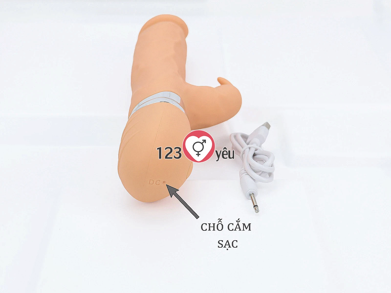 Máy massage có nhánh tai thỏ rung kích thích khoái cảm