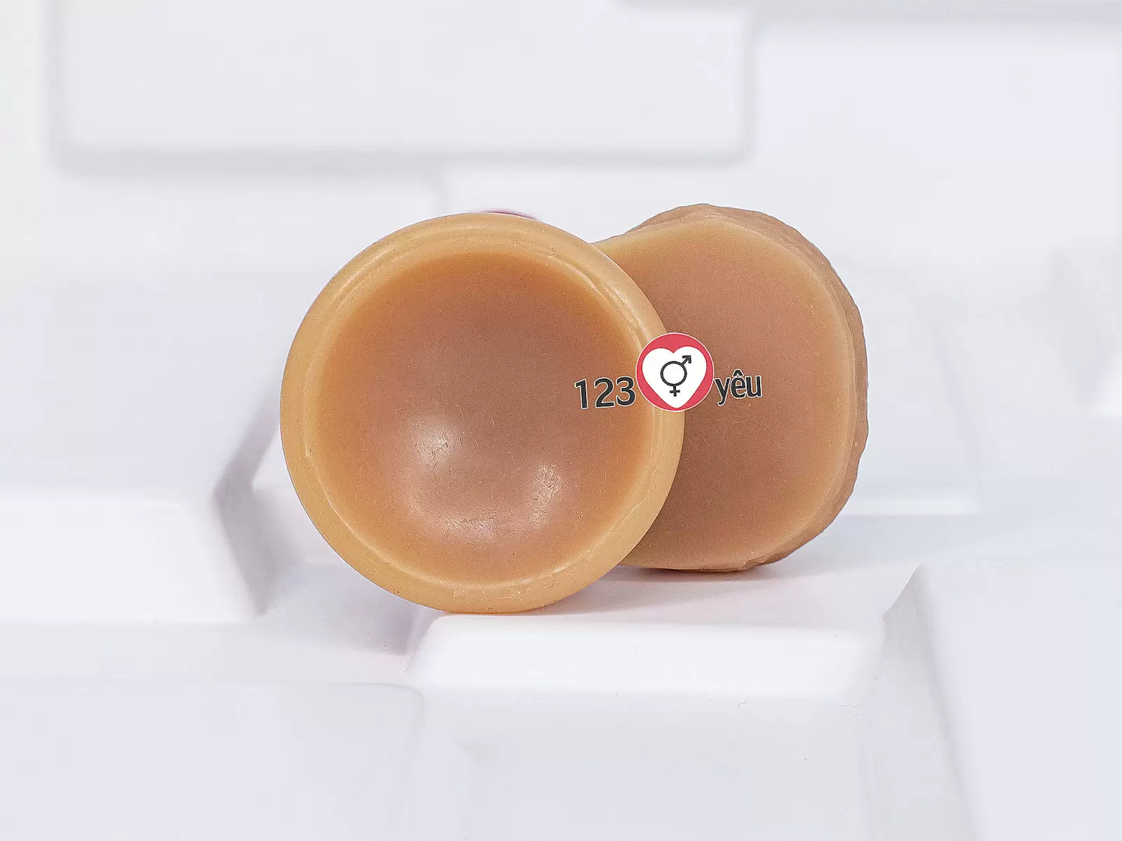 Dương vật giả có đế Lovetoy 7 inch da nâu siêu mềm