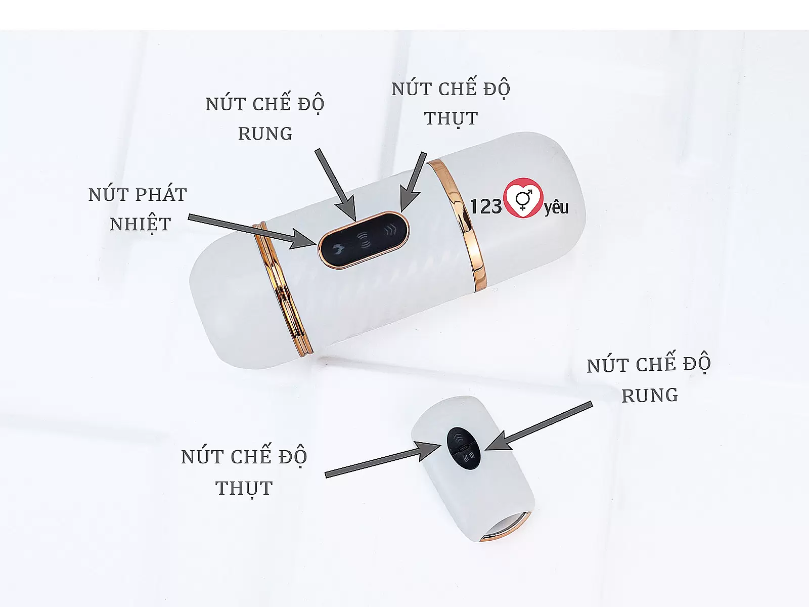 Dương vật giả có đế Cyclone Fire rung thụt, phát nhiệt điều khiển từ xa