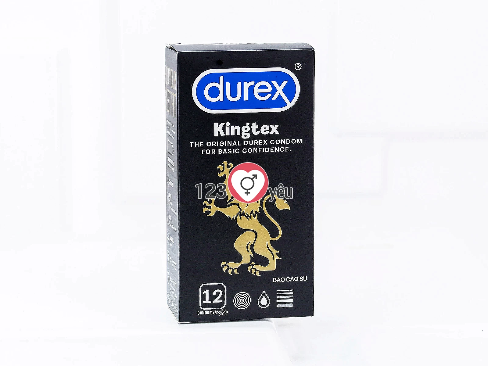 Bao cao su Durex Kingtex 12 bao co giãn tốt giúp tăng sự thoải mái