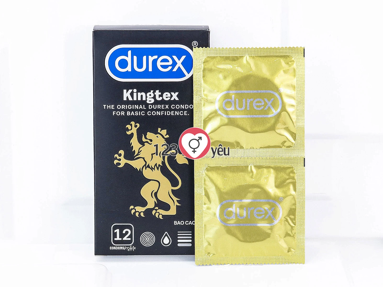 Bao cao su Durex Kingtex 12 bao – co giãn ôm sát