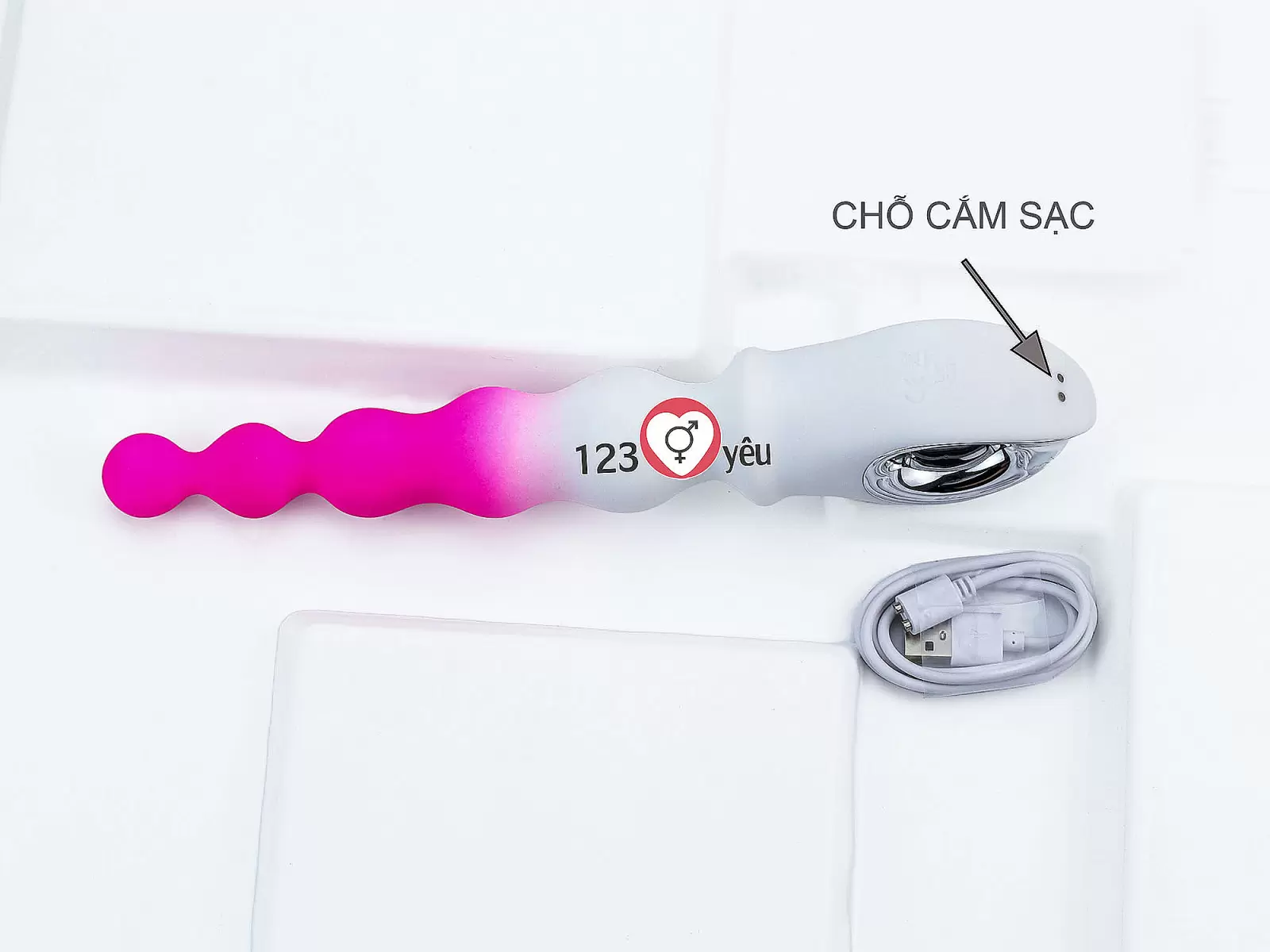 Kích hậu chuỗi bóng bi gợn sóng Pink Ripple