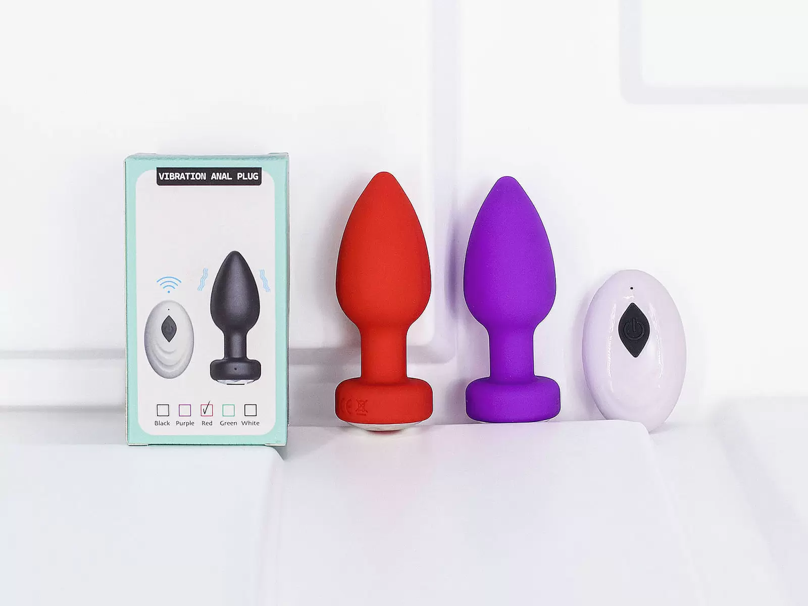 Plug hậu môn rung + remote – silicon kích thích từ xa