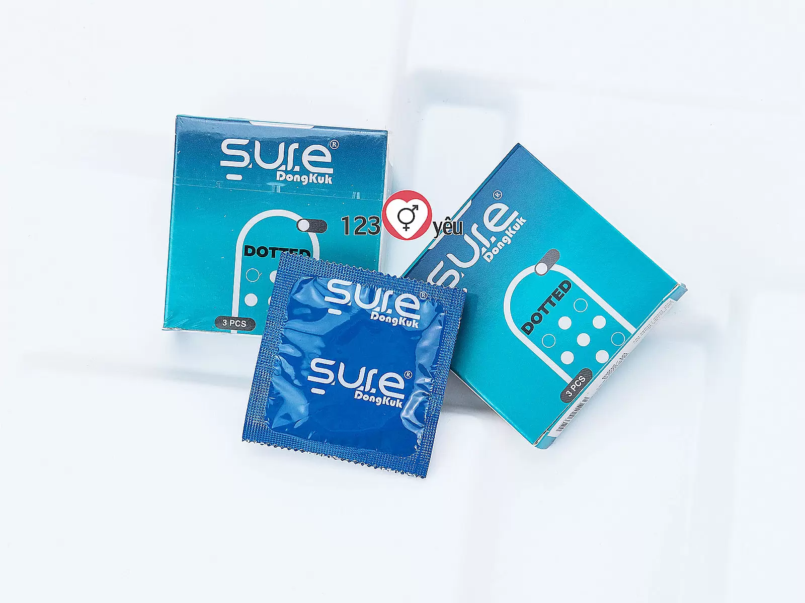 Bao cao su Sure Dongkuk Dotted bề mặt gai nổi ma sát kích thích