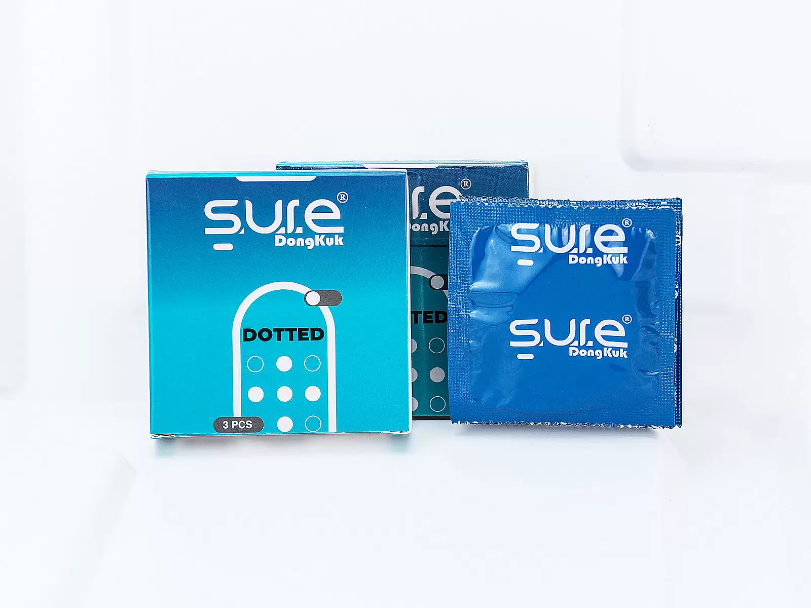 Bao cao su Sure Dongkuk Dotted 3 bao bề mặt gai nổi ma sát kích thích