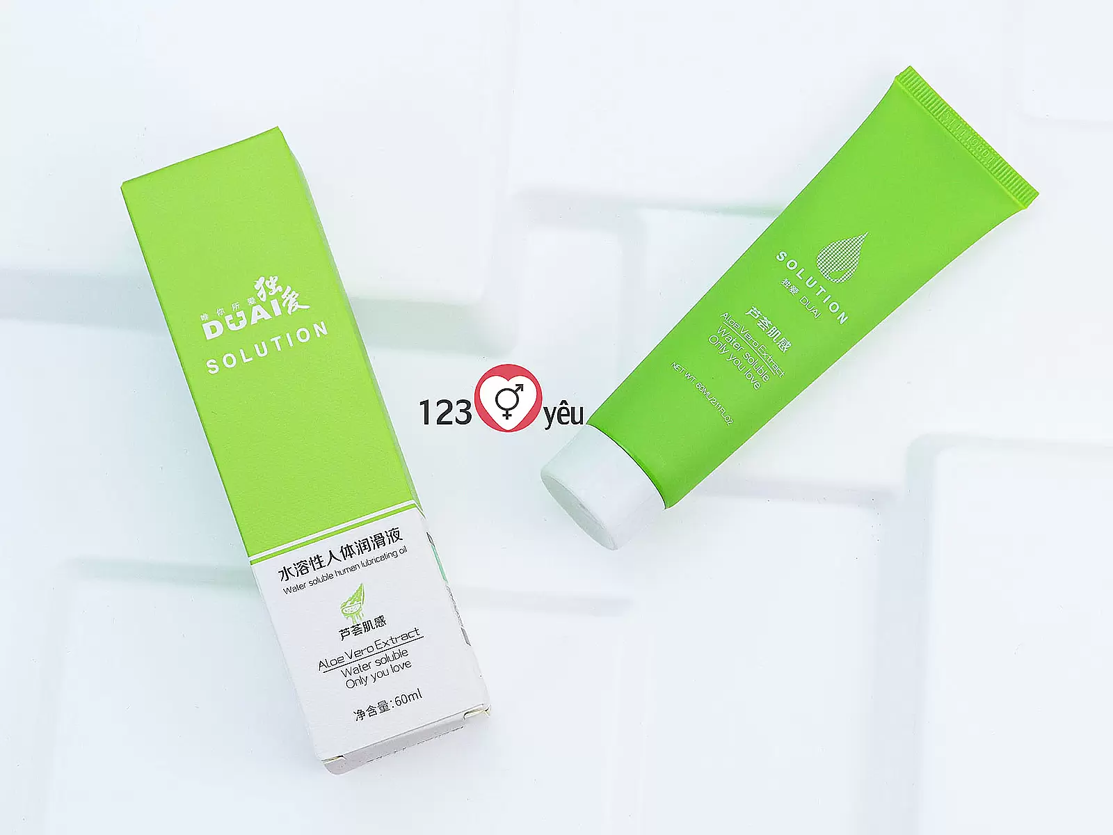 Gel bôi trơn gốc nước Solution xanh 60ml