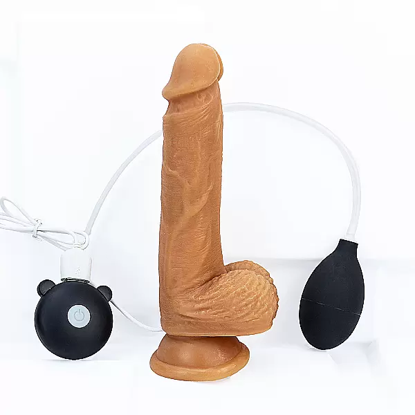 Dương vật giả có đế silicon Dildo rung xuất tinh