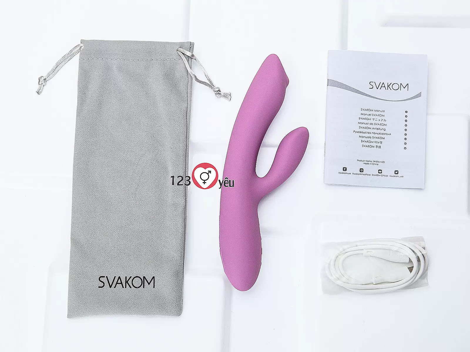 Máy mát xa điểm G Svakom Trysta Neo với bi lăn điều khiển qua APP