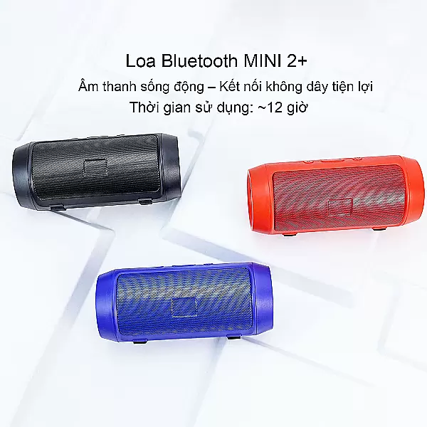 Loa Bluetooth MINI 2+ nhỏ gọn, âm thanh mạnh mẽ, pin trâu tiện lợi