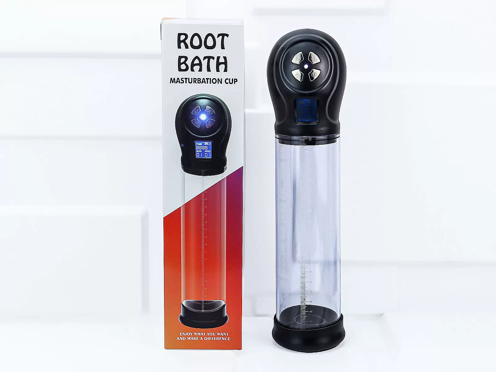 Cốc thủ dâm Root Bath – tự động rung kẹp mạnh