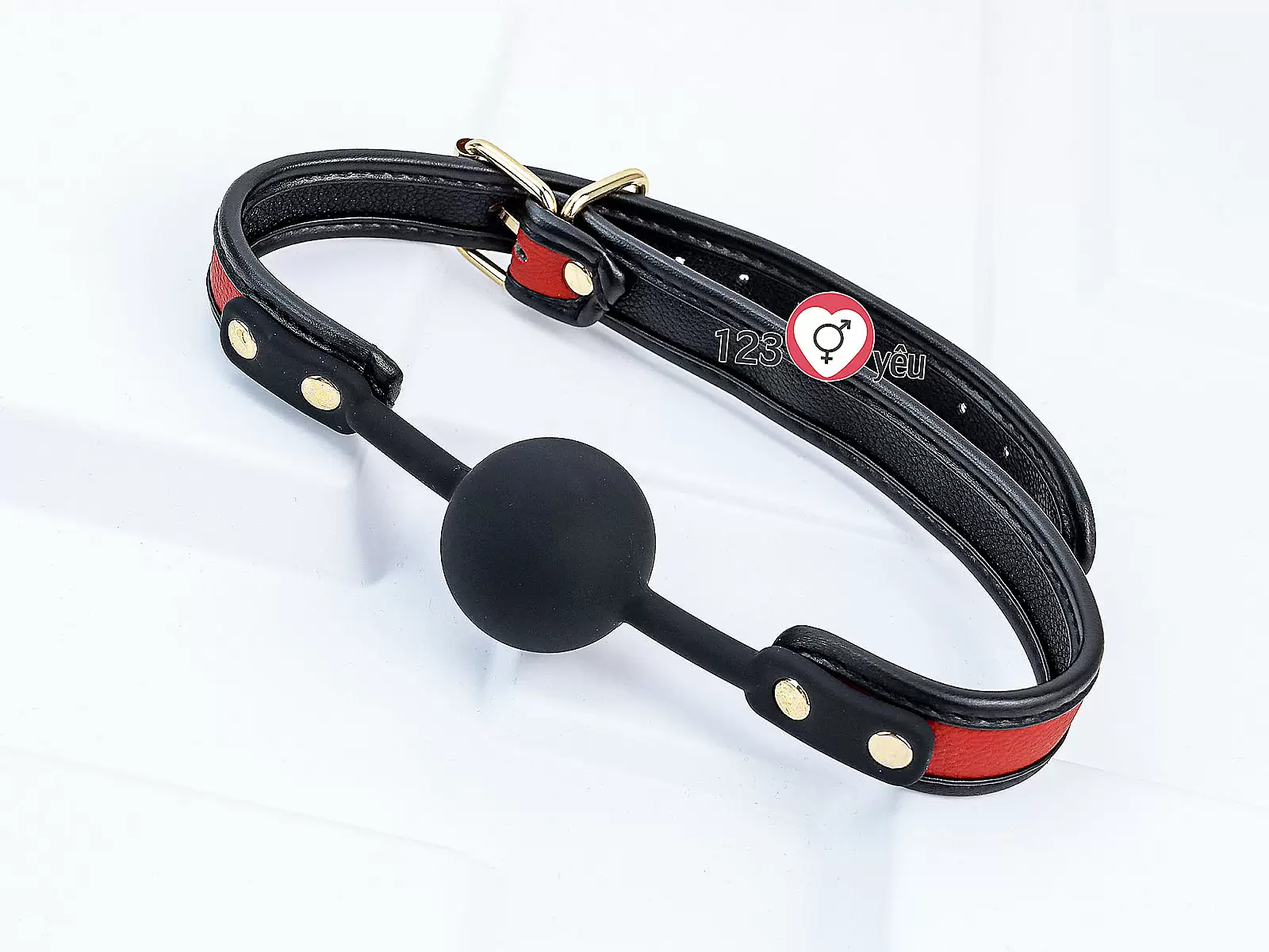 Đồ chơi bạo dâm khoá miệng silicon da 3 màu Luxury Fetish