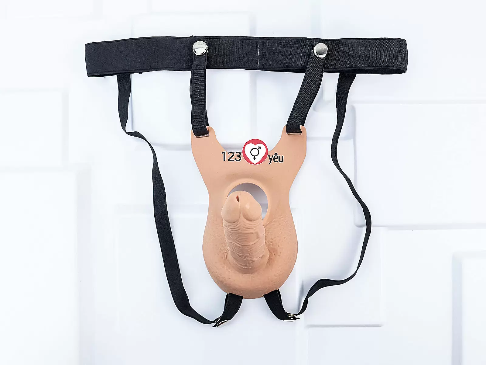 Dương vật giả dây đeo 2 đầu kết hợp
