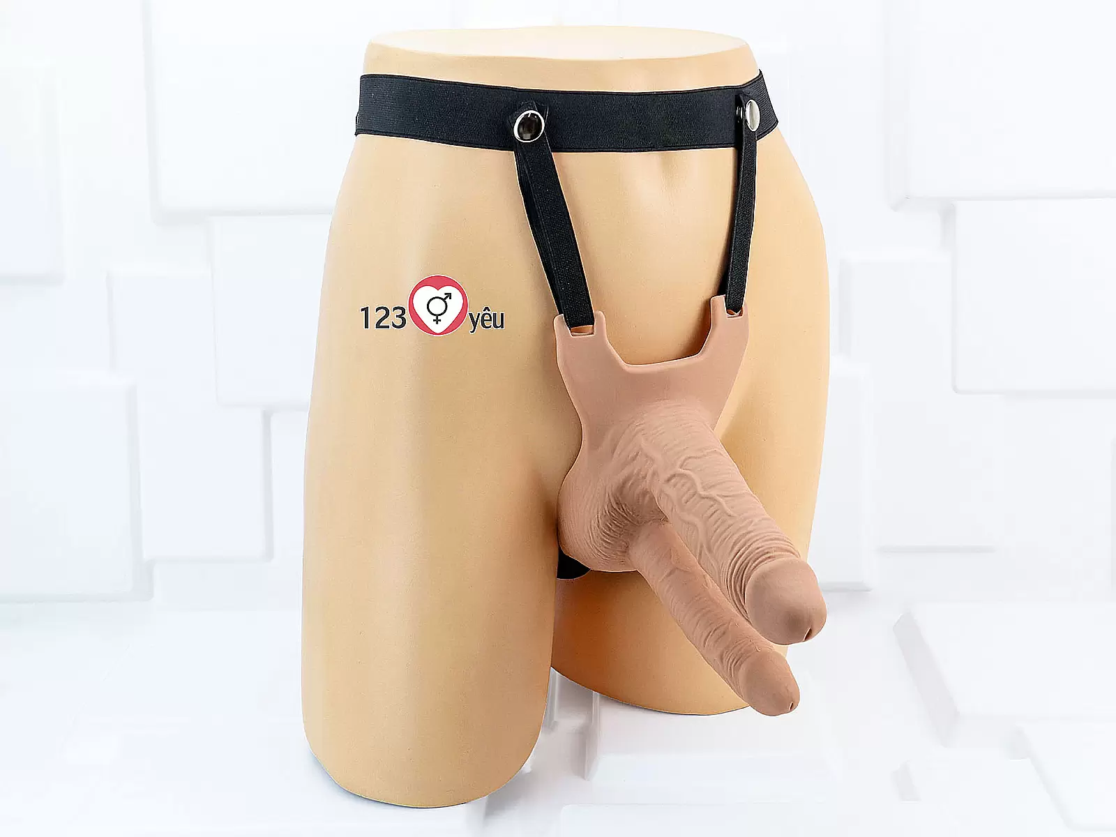 Dương vật giả có dây đeo Long Love 2 đầu kích thích