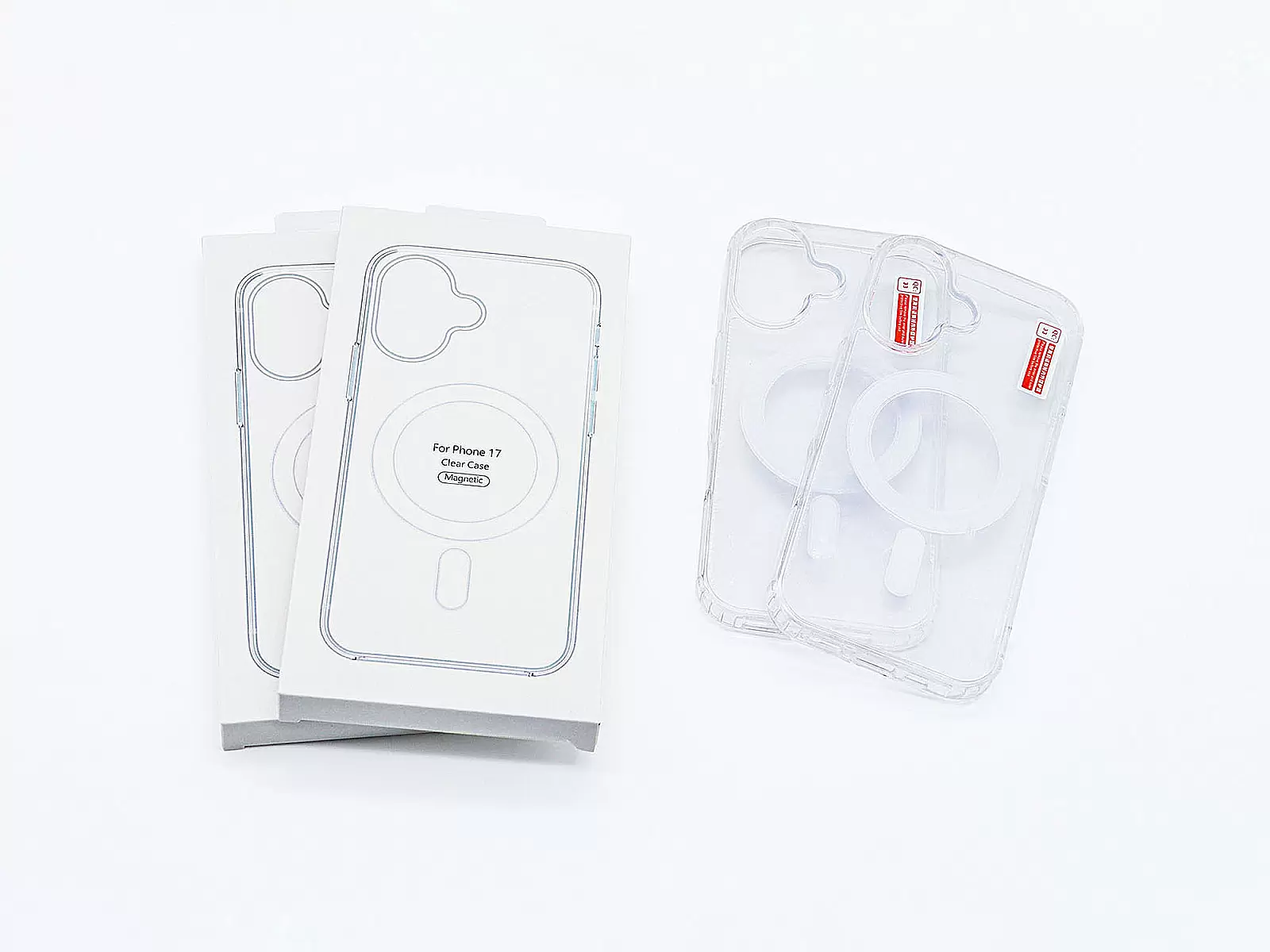 Ốp lưng Clear Case MagSafe iPhone 17 – trong suốt chuẩn