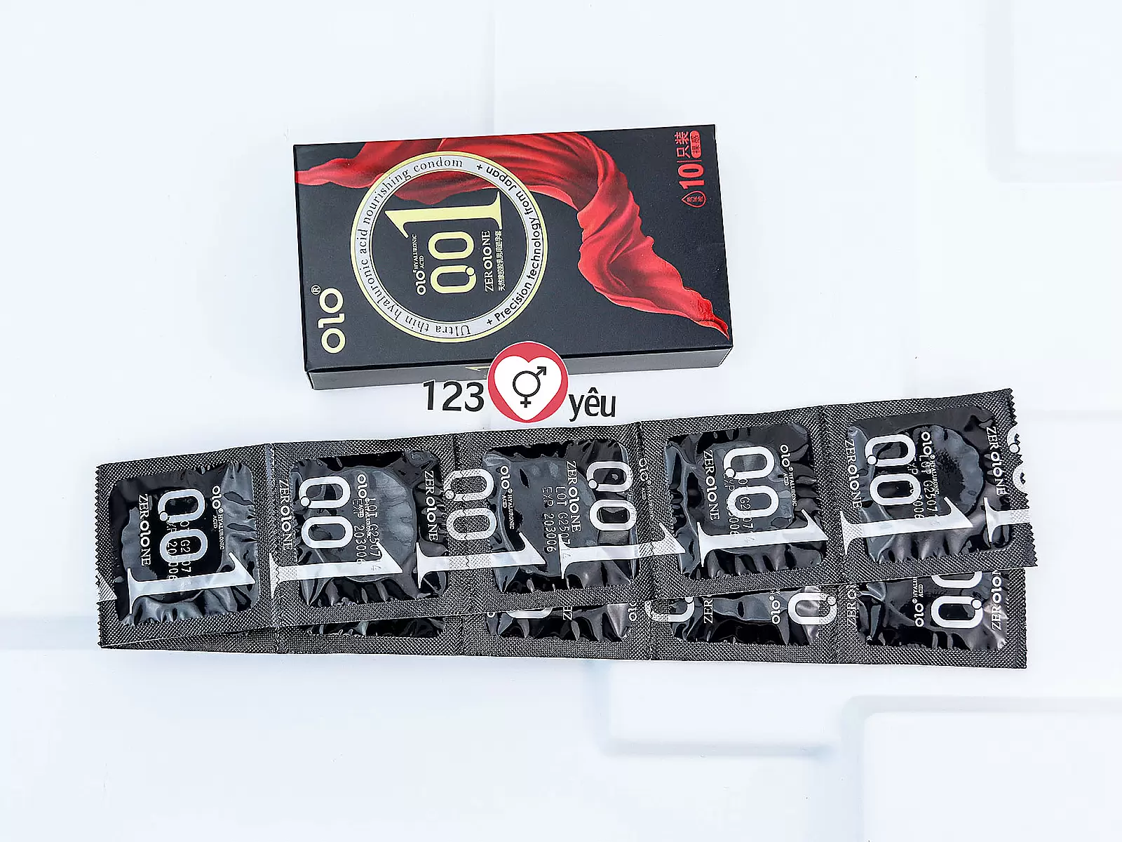 Bao cao su OLO Thin 001 Square Black