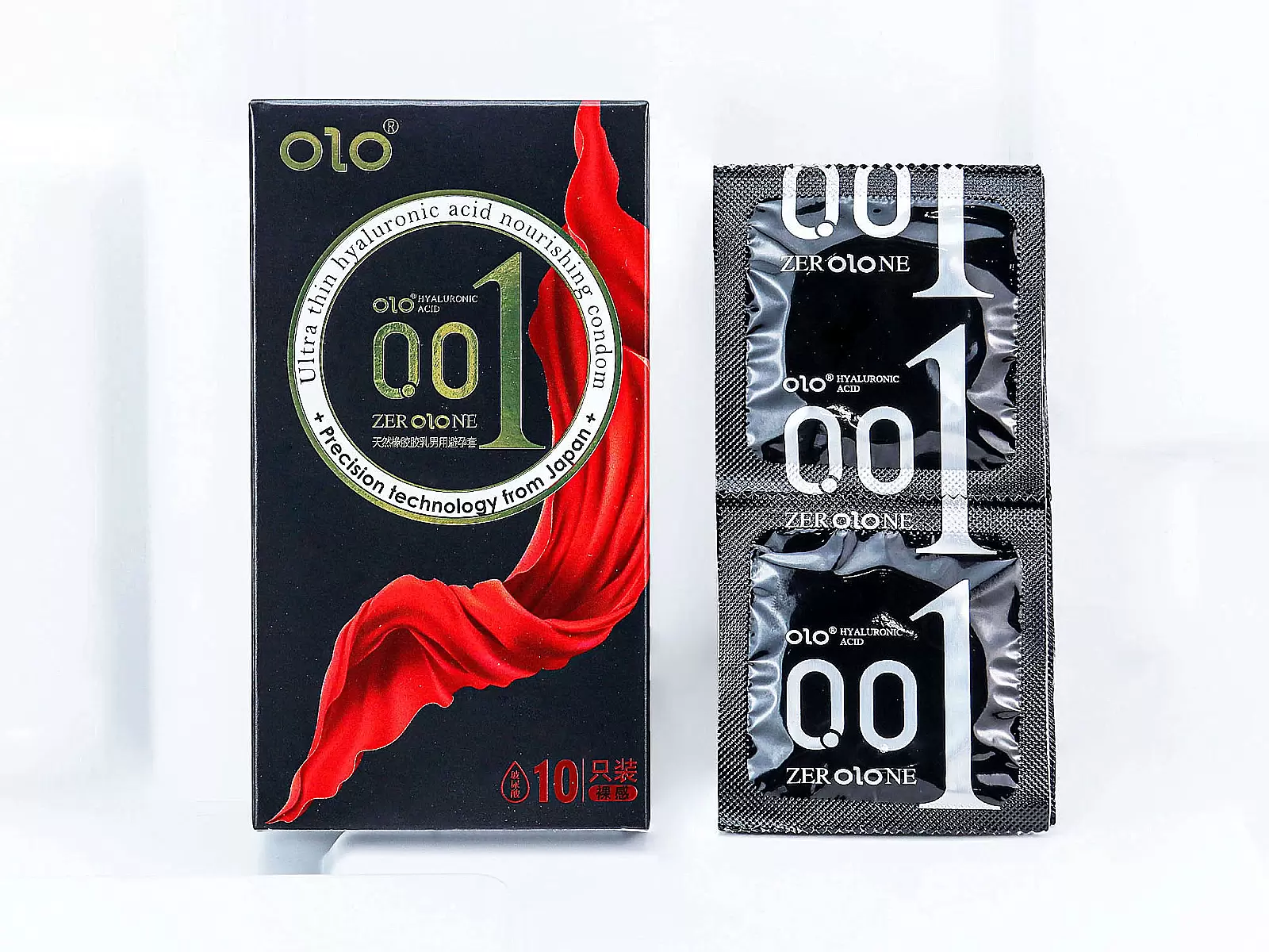 Bao cao su OLO Thin 001 Square Black – siêu mỏng đen