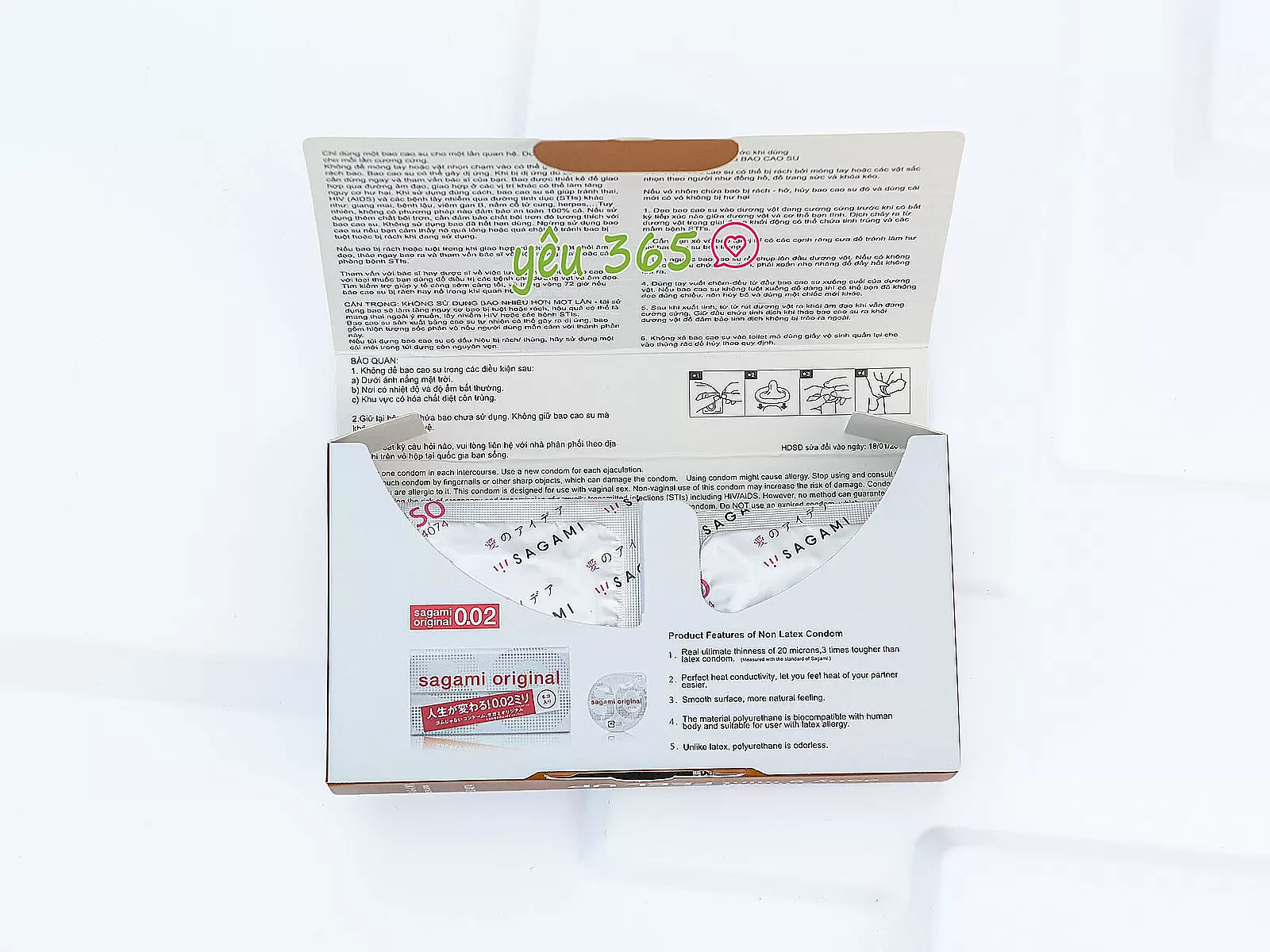 Bao cao su có gai Sagami Xtreme Feel Up 10 bao