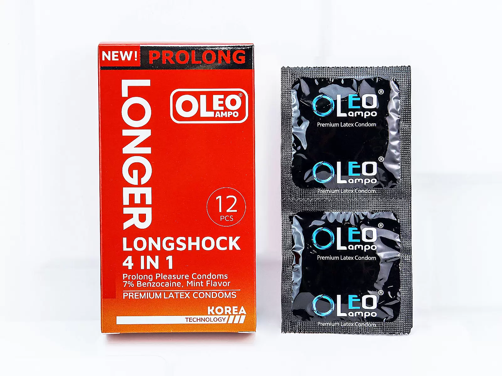 Bao cao su Oleo Longer hộp 12 cái