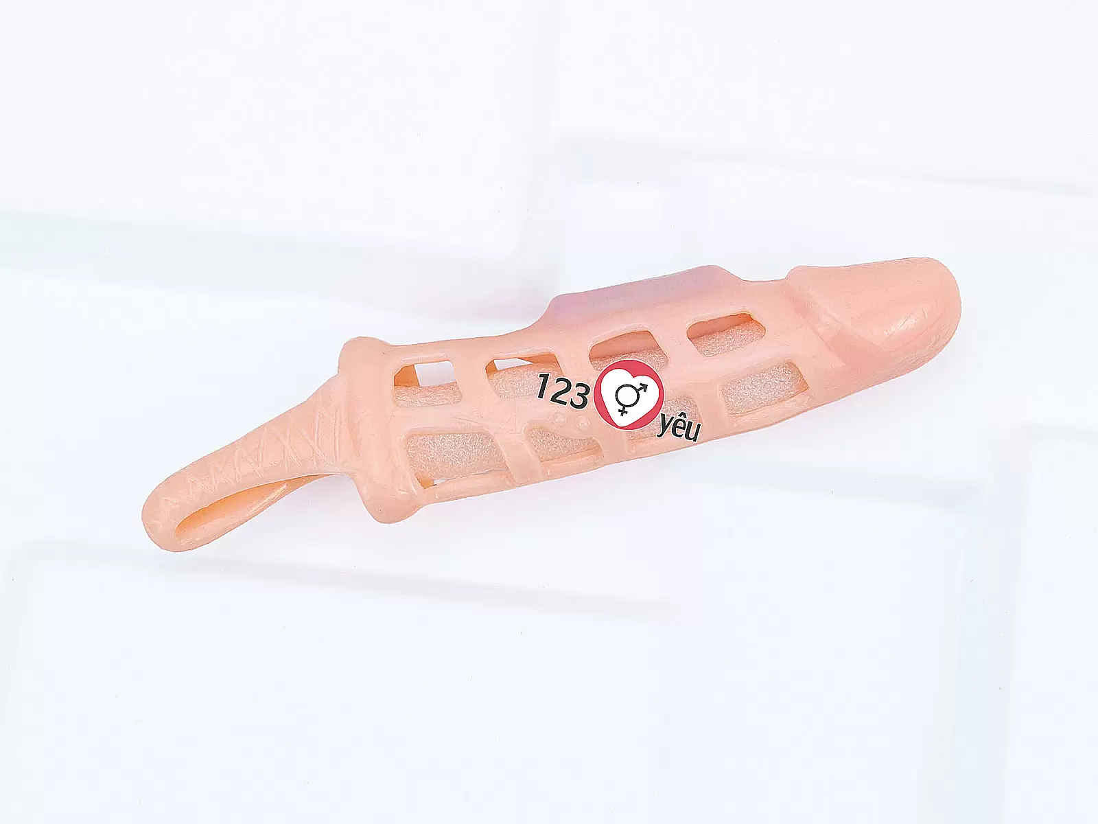 Bao cao su donzen lưới Pretty Love có quai đeo thân rung