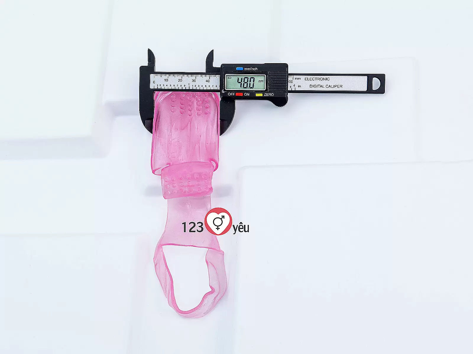 Bao silicone có rung đeo ngón tay kích thích vùng kín